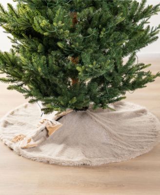 48" Reversible Korean Fleece Christmas Tree Skirt