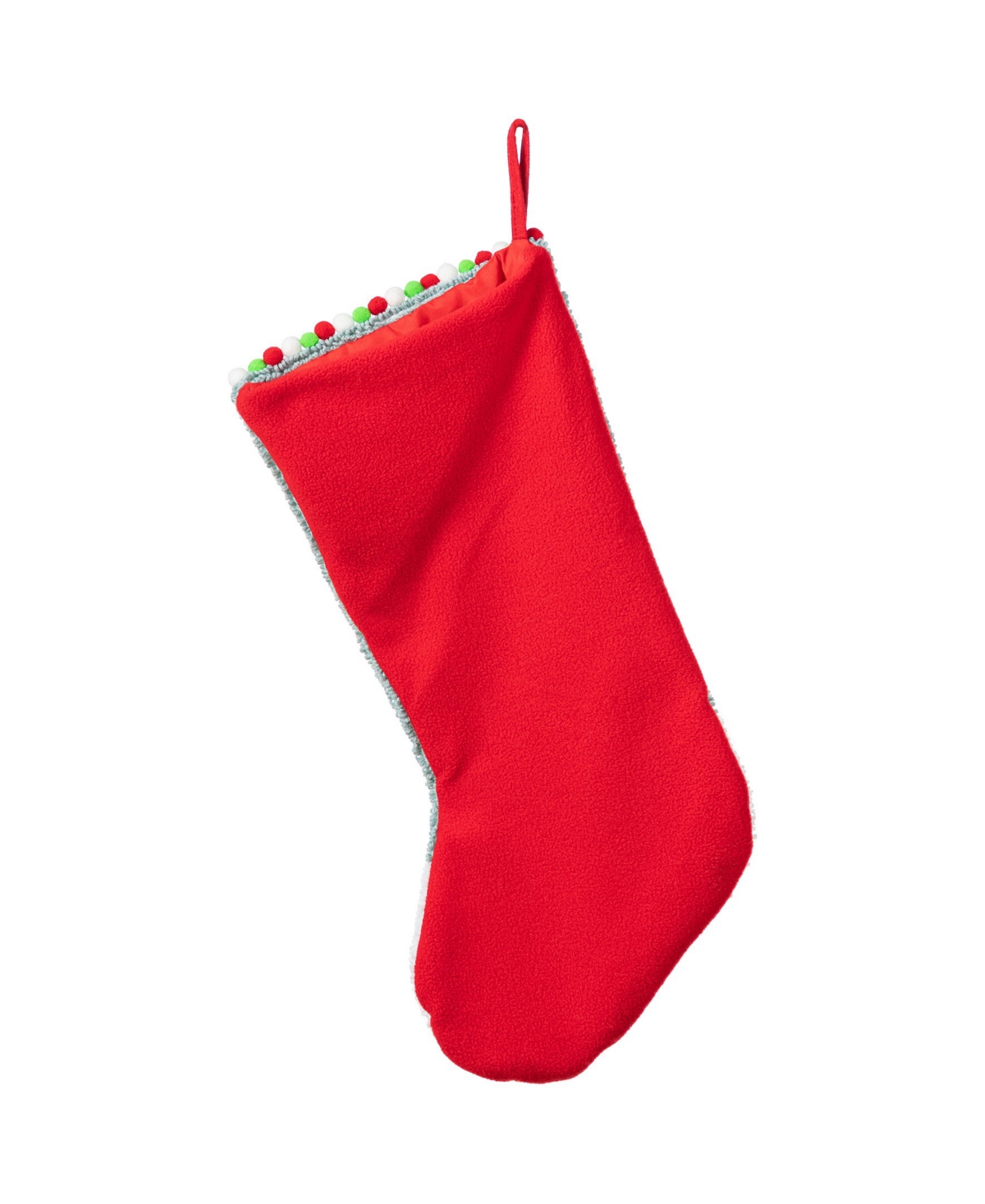 Glitzhome 21" Hooked Dinosaur Christmas Stocking In Multi
