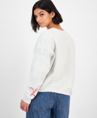 Juniors' Betty Boop Christmas Fleece Sweatshirt