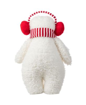 17.75" Christmas Fabric Standing Snowman