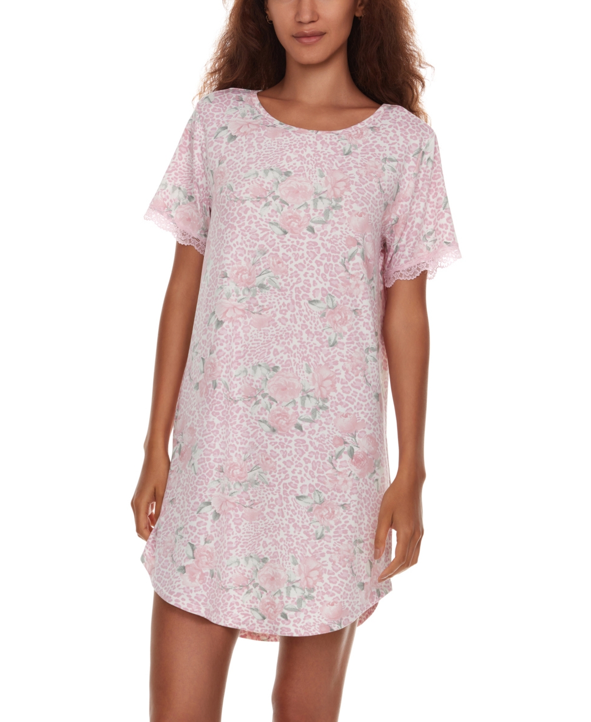 Flora By Flora Nikrooz Women's Kathleen Short Sleeve Sleepshirt In Pink