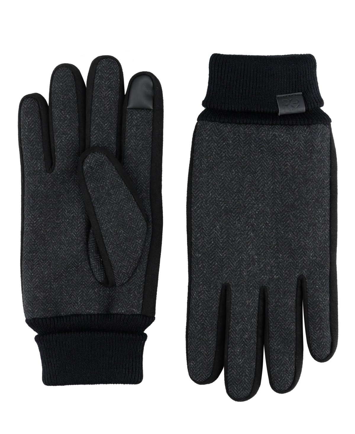 Kenneth Cole Reaction Men's Herringbone Winter Gloves