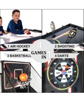 Indoor Basketball Arcade Game for Kids & Adults - Dual Hoop Electronic Scoring, Foldable Basketball Shooting Game for Home