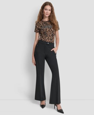 Women's Double Weave Wide Leg Pants