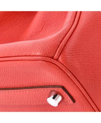 Pre-Owned Hermes Birkin 30 Handbag Pink Epsom with Palladium Hardware