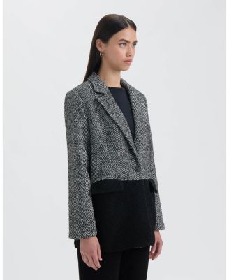 Women's Oversized Asymmetric Pannel Blazer