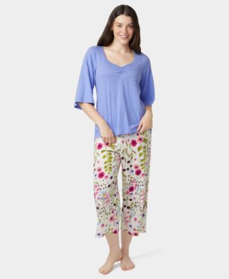 Women's Shirred Bell Sleeve Pajama T-Shirt