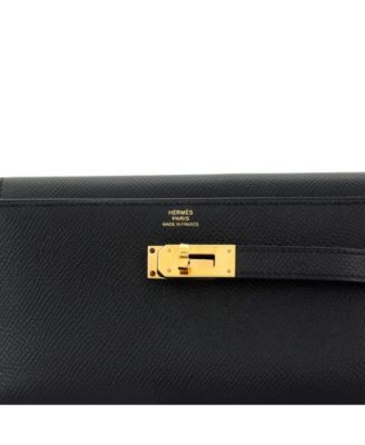 Pre-Owned Hermes Medium Kelly Trifold Wallet Epsom