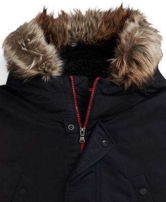 Big Boys Faux-Fur-Trim Down Parka