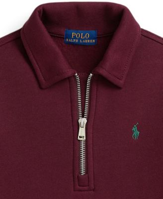 Toddler and Little Boys 2-7 Fleece Quarter-Zip Pullover Sweatshirt