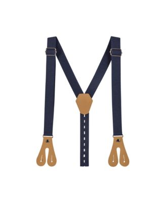 Infant Boys Check Buttondown Suspenders Set