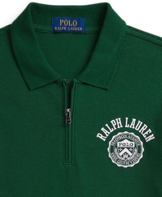 Big Boys Logo Cotton Mesh Polo Shirt