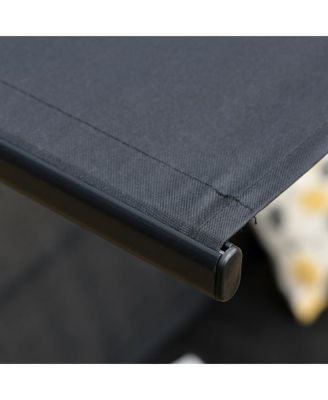 Outsunny 52 Inch 2 Person Canopy Swing Chair with Adjustable Shade