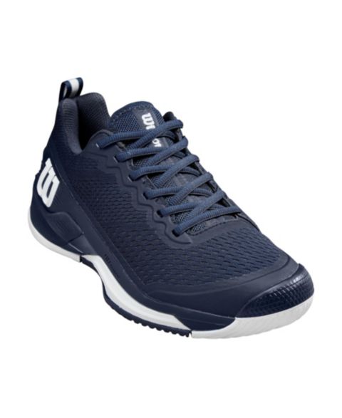 Мужские кроссовки Wilson Rush Pro 4.5 Tennis Shoes, цвет: Тёмно-синий / Белый
