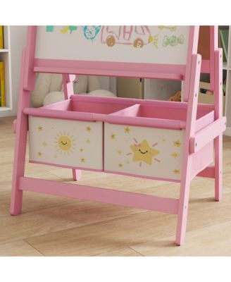 3-in-1 Art Easel for Kids, Double-Sided Kids Easel with Paper Roll,