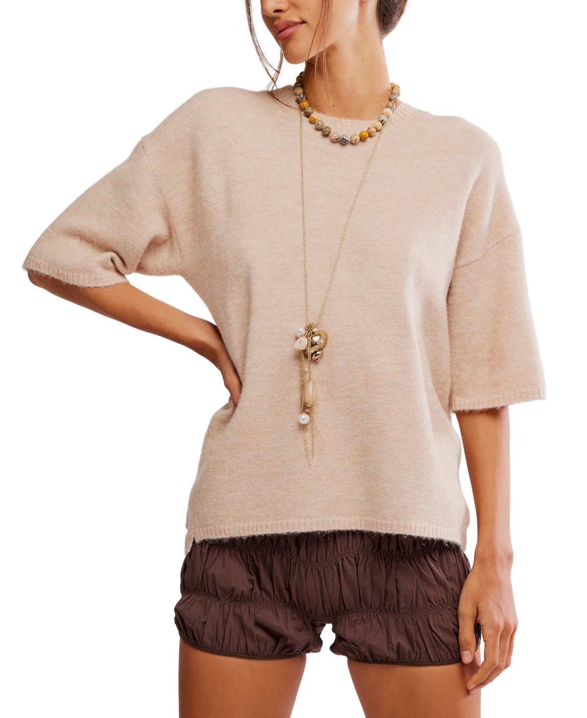Free People Women's Margot Crewneck Sweater T-Shirt