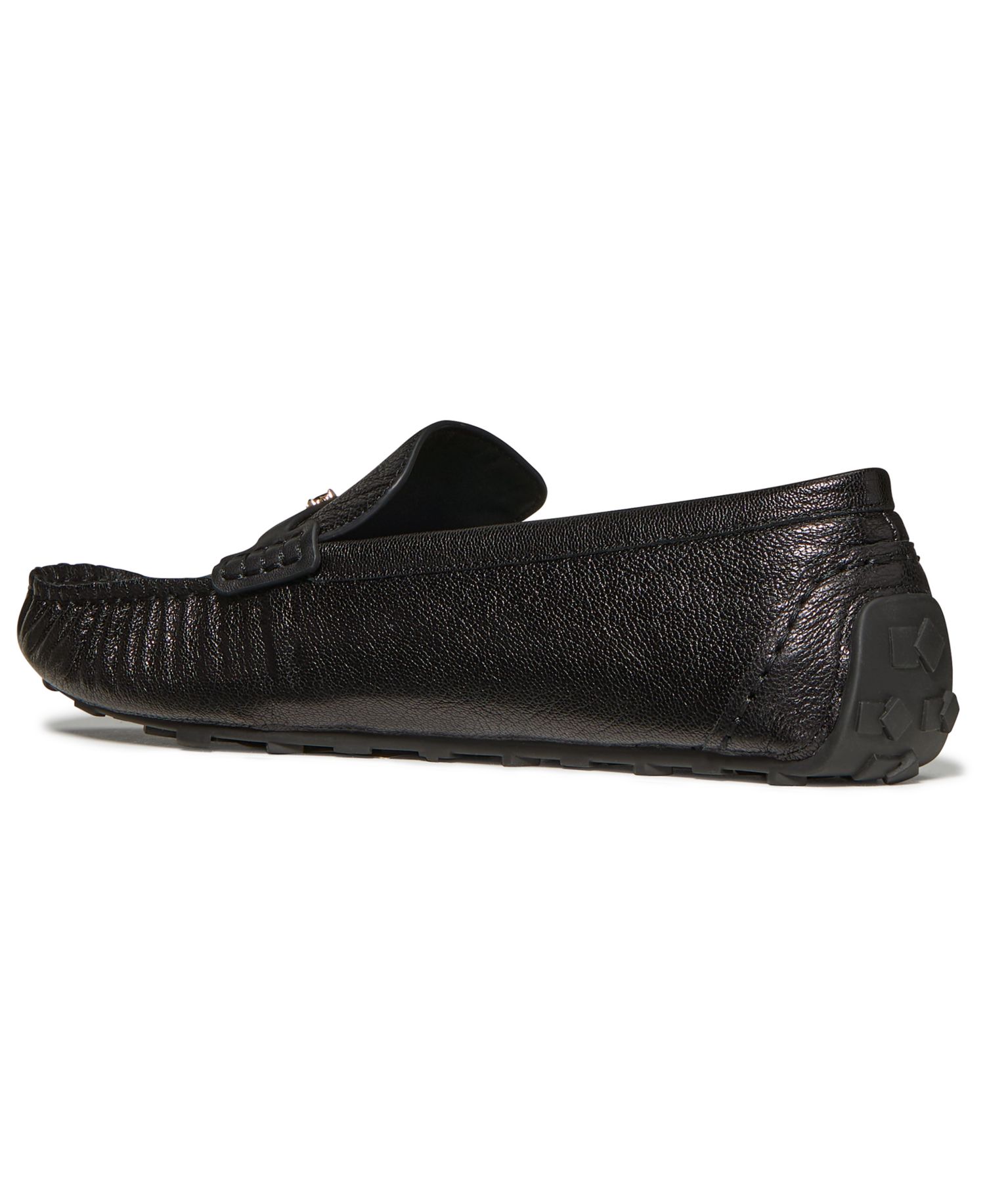 Women's Flower Stud Round Toe Moccasin Loafers