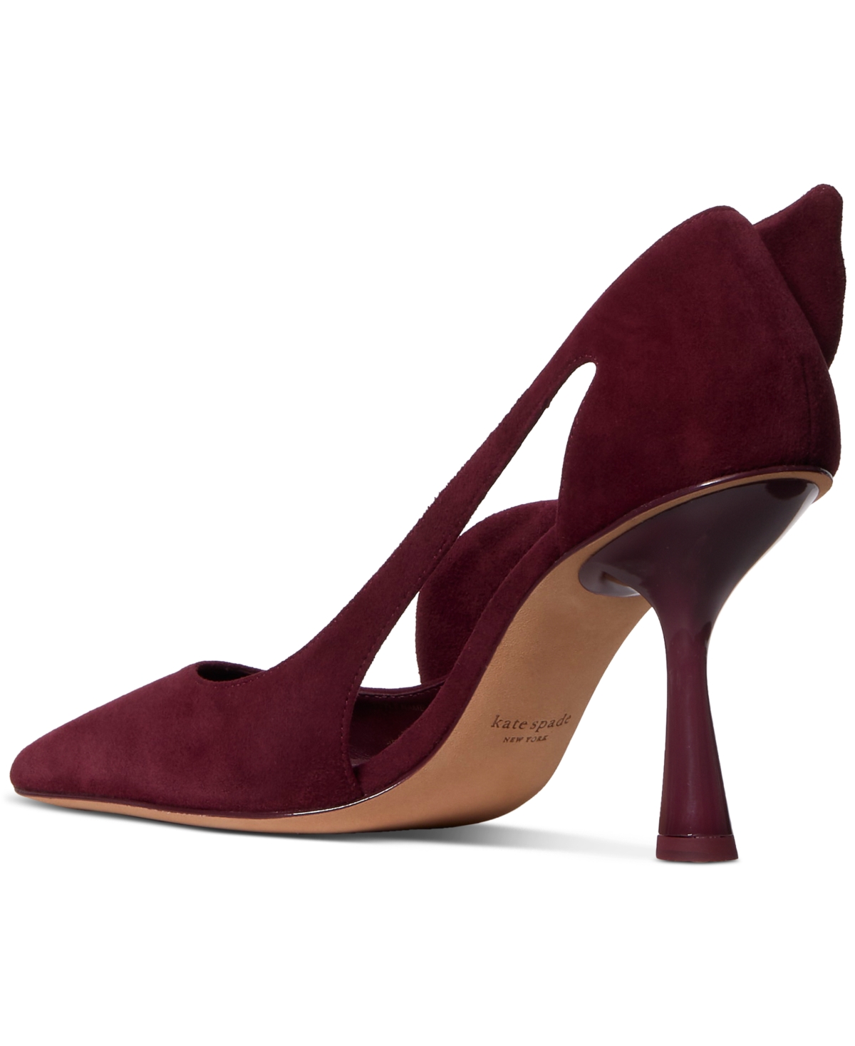 Kate Spade New York Bunnie Pointed Toe Pump In Burgundy