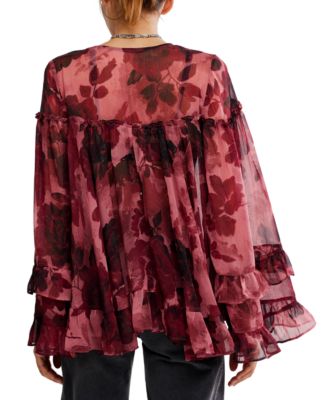 Women's Day Dreaming V-Neck Blouse