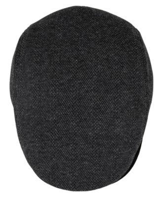 Men's Lined Herringbone Flat Cap