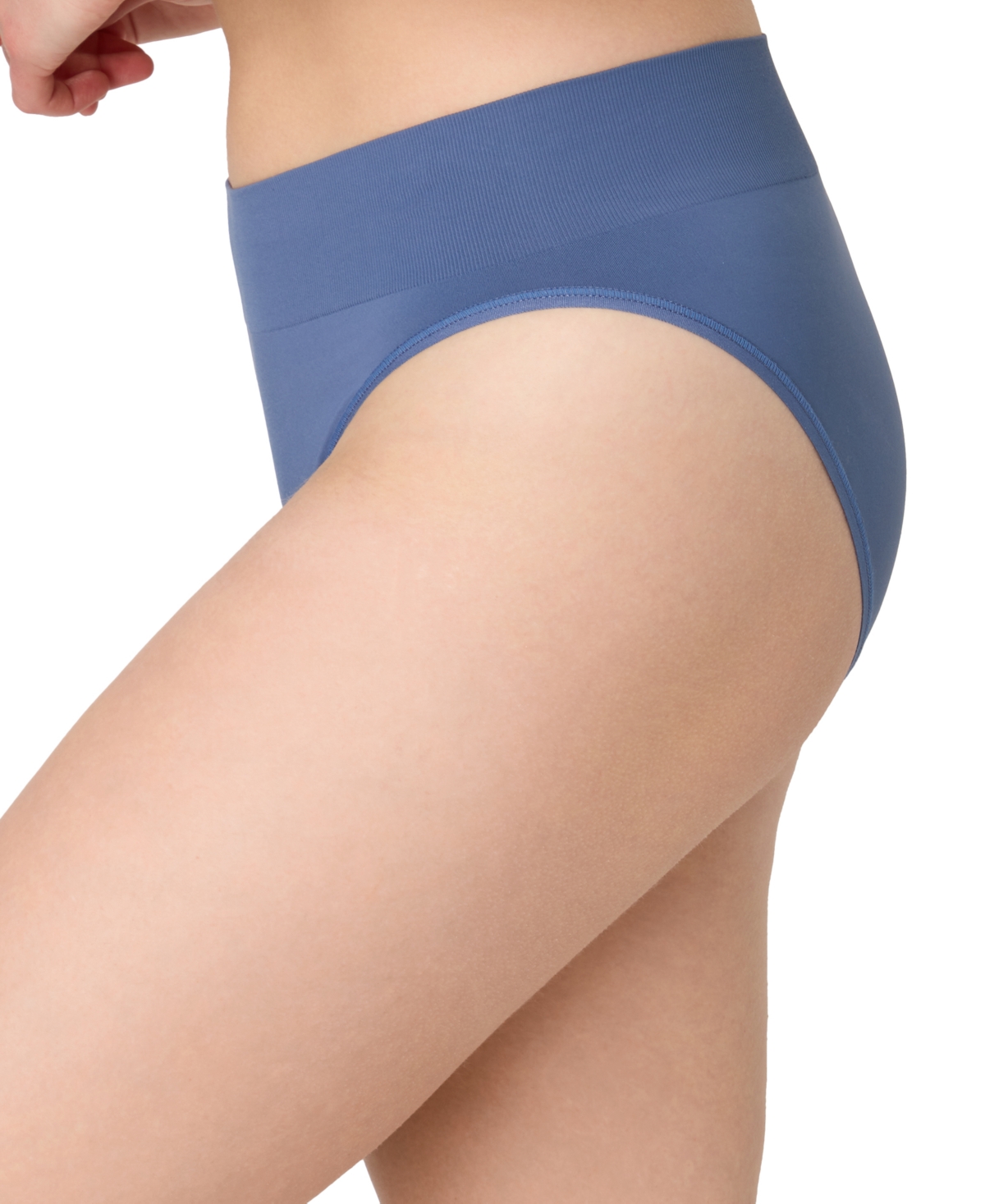 Maidenform M Seamless High Leg Bikini Underwear Dm2317 In Blue