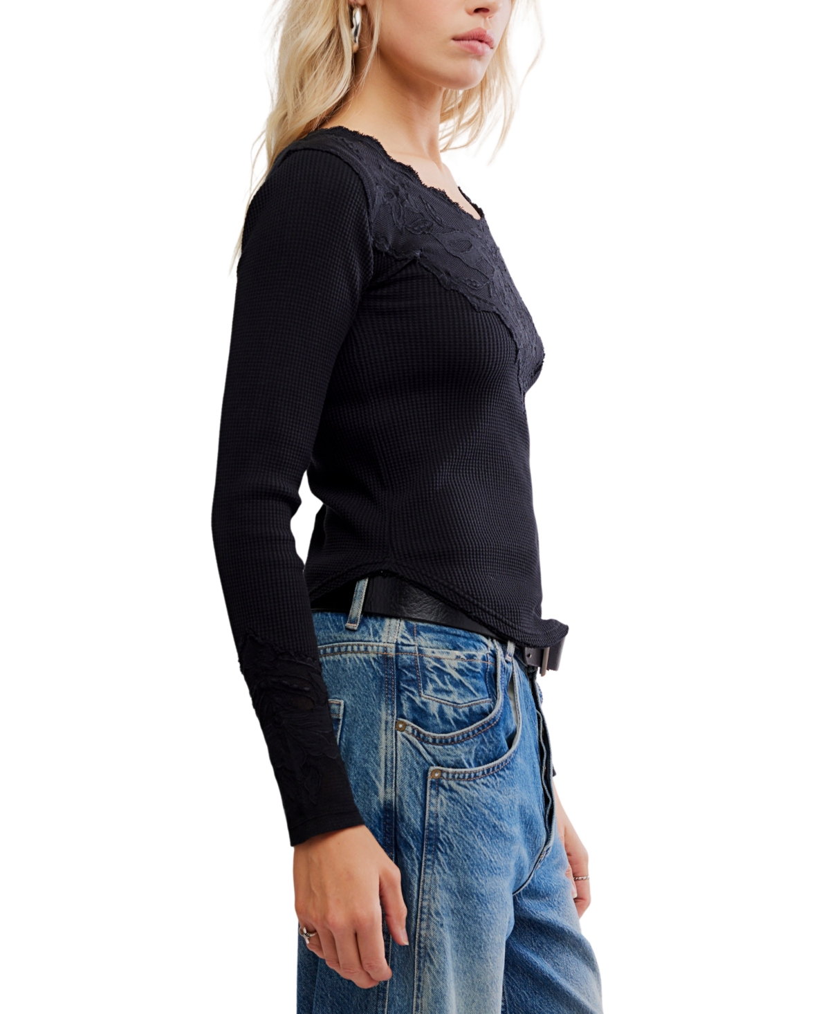 Free People Women's Butterfly Cuff Top