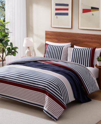 Brooklyn Stripe Cotton 2-Pc. Duvet Cover Set, Twin