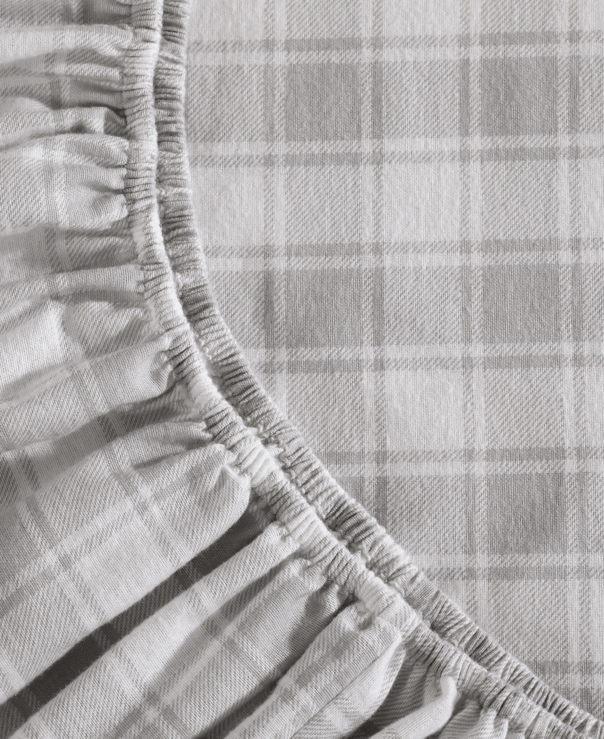 Tommy Hilfiger Printed Flannel 4-pc. Sheet Set, Full In Gray
