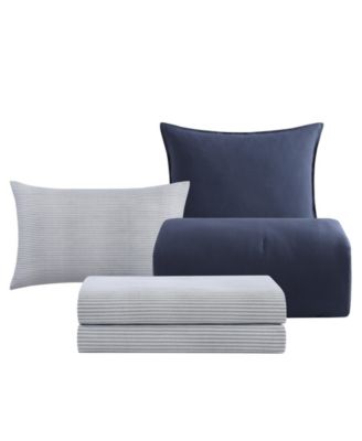 Solid Microfiber 7-Pc. Comforter Set, Full/Queen