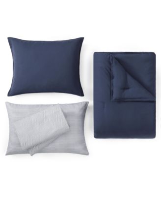 Solid Microfiber 5-Pc. Comforter Set, Twin/Twin XL