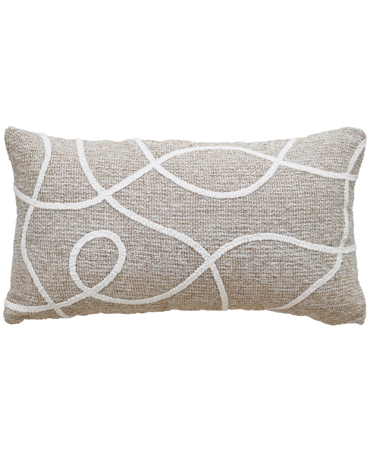 Vibhsa Linden Street Handwoven Decorative Pillow, 14" X 24" In Neutral