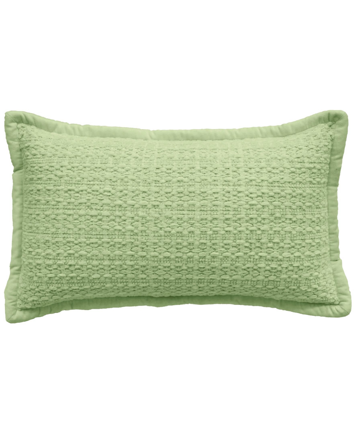 Vibhsa Honeycomb Handwoven Decorative Pillow, 14" X 24" In Green