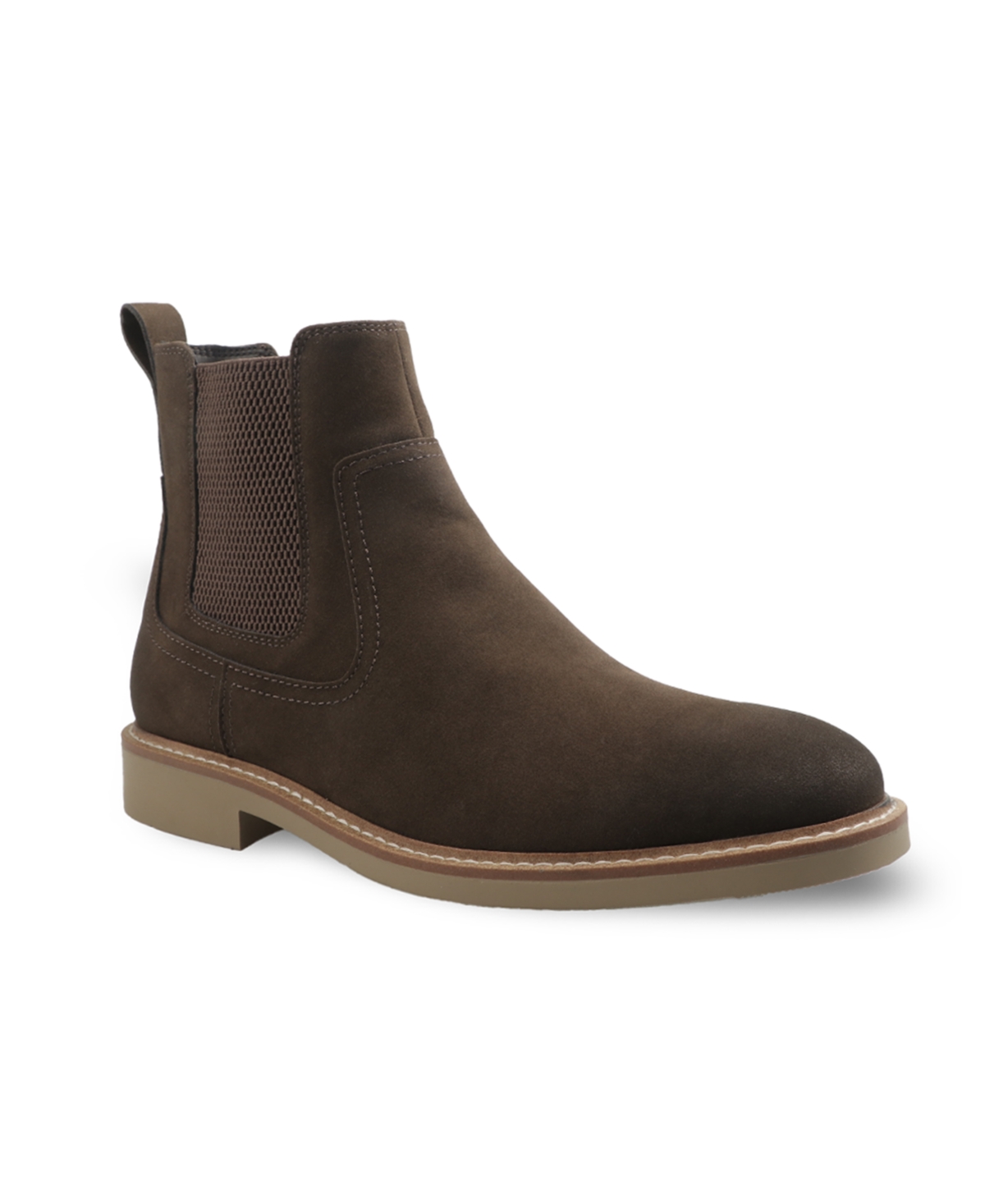 Club Room Men's Henrry Chelsea Boots, Macy's Exclusive In Brown