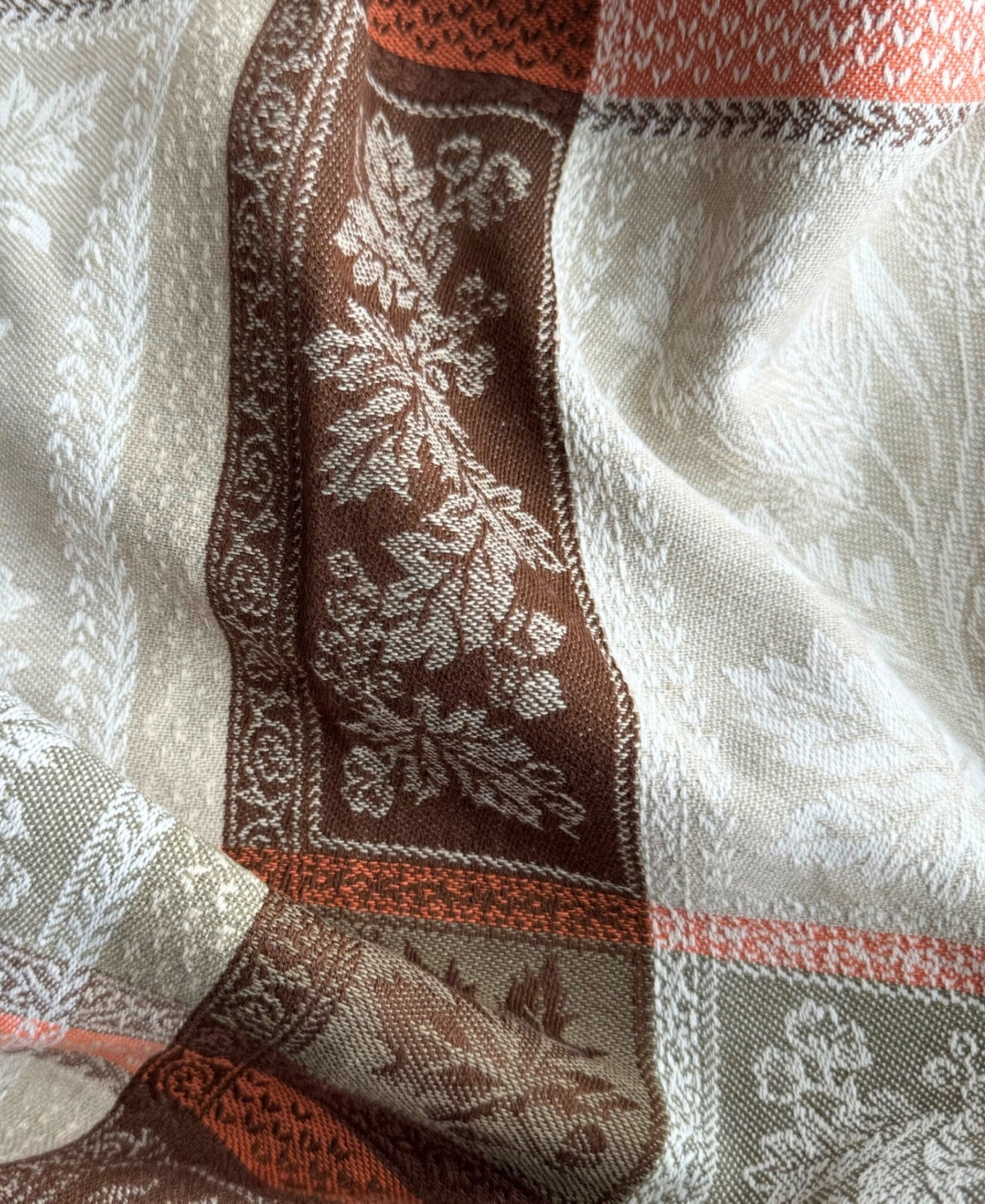 Elrene Windswept Harvest Jacquard Cotton Napkin, Set of 8