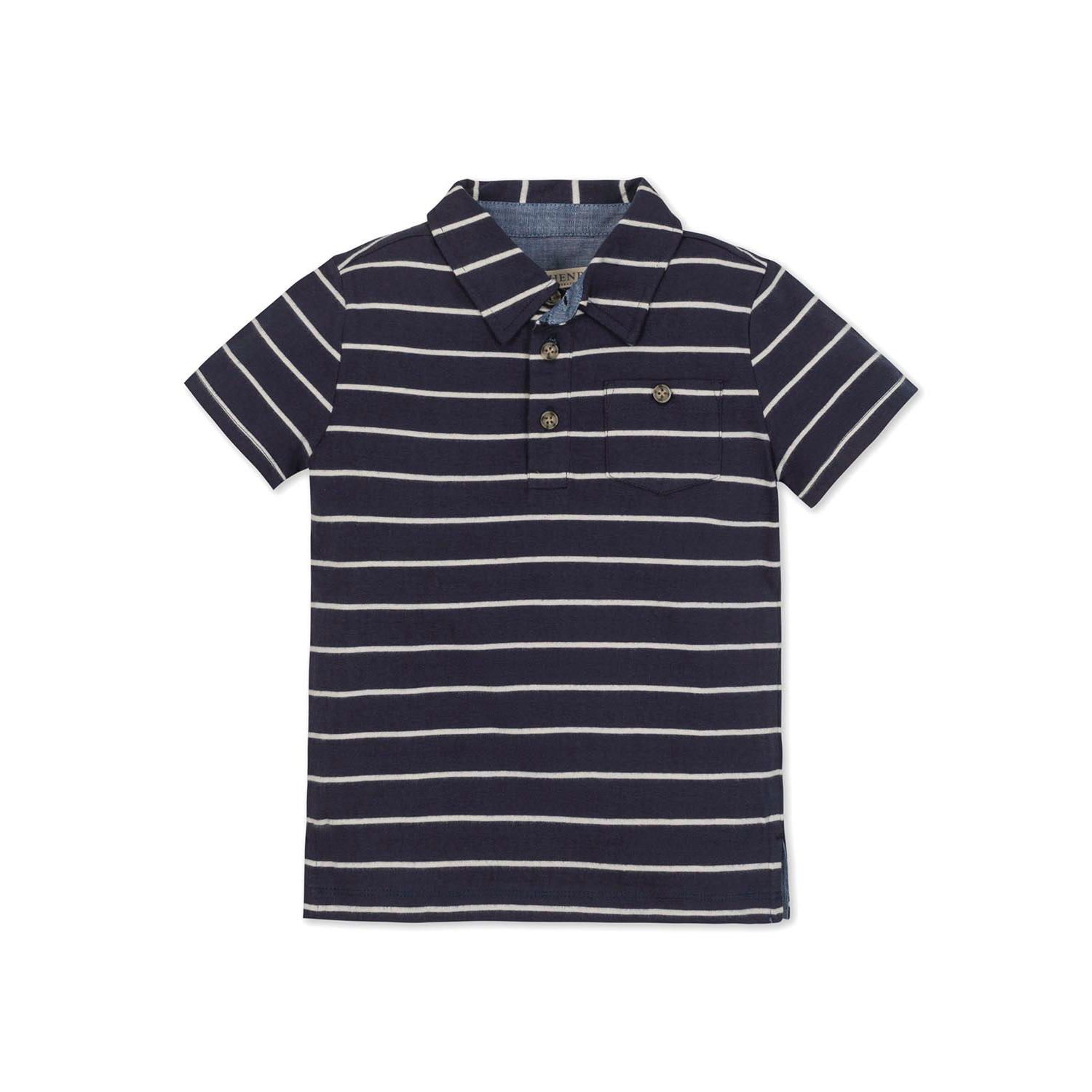 Hope and Henry Little and Big Boys' Organic Short Sleeve Jersey Polo