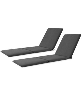 2PCS Patio Lounge Chair Recliner Chair w/ 3-Position Adjustable Backrest & Cushion