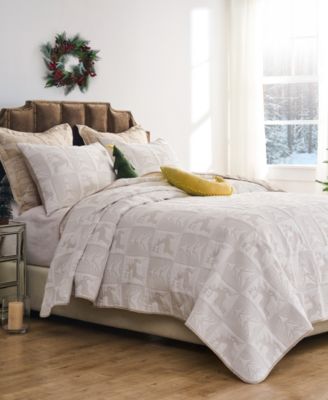 Reindeer Games Holiday Matelass&eacute; 3-Pc. Coverlet Set, King