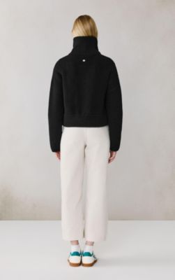 Womens Noelle Wool Blend Cropped Cardigan