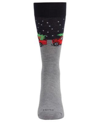 Men's Holiday Pup Pick Up Crew Socks