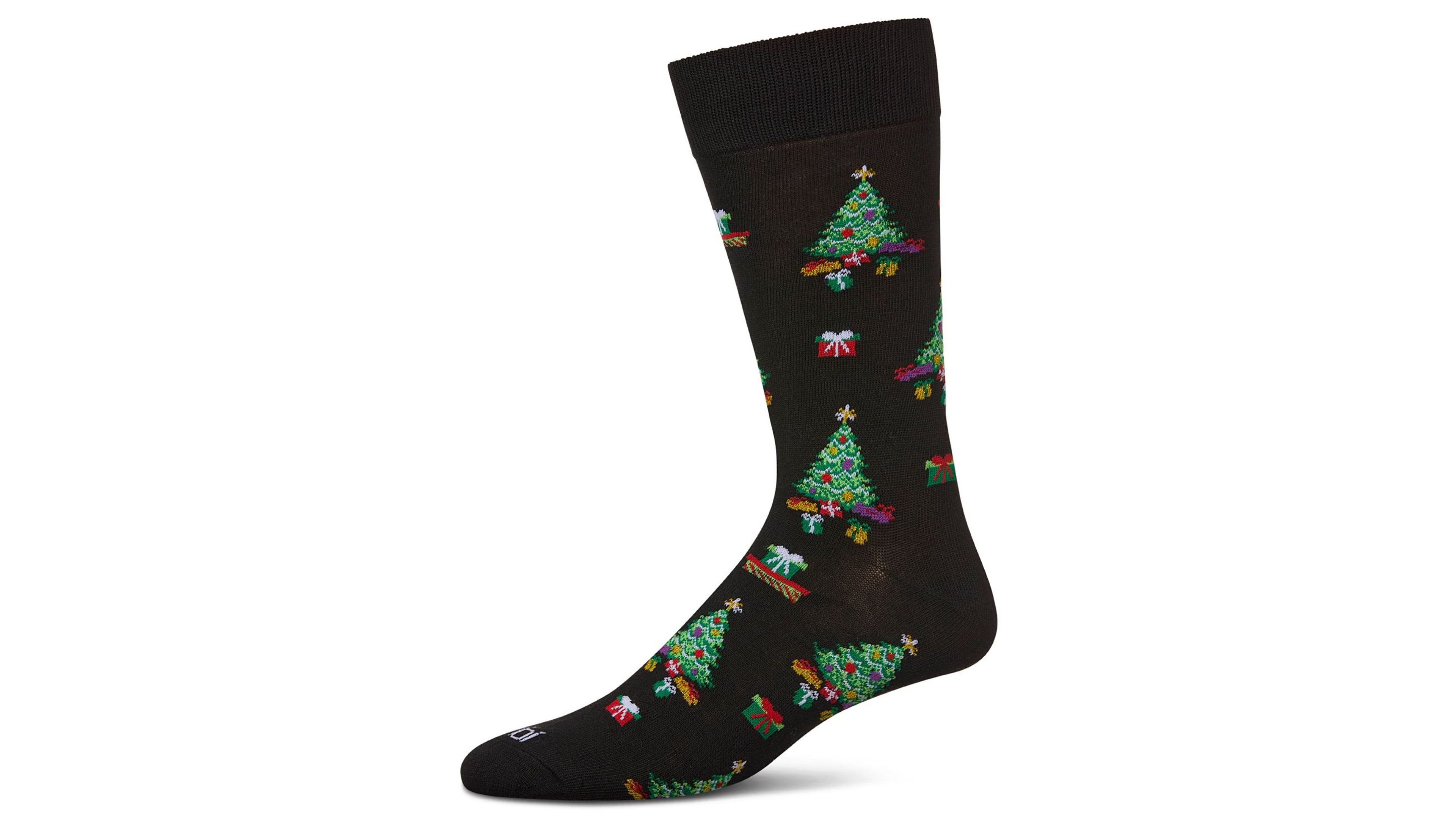 MeMoi Men's Gifted Trees Holiday Crew Socks
