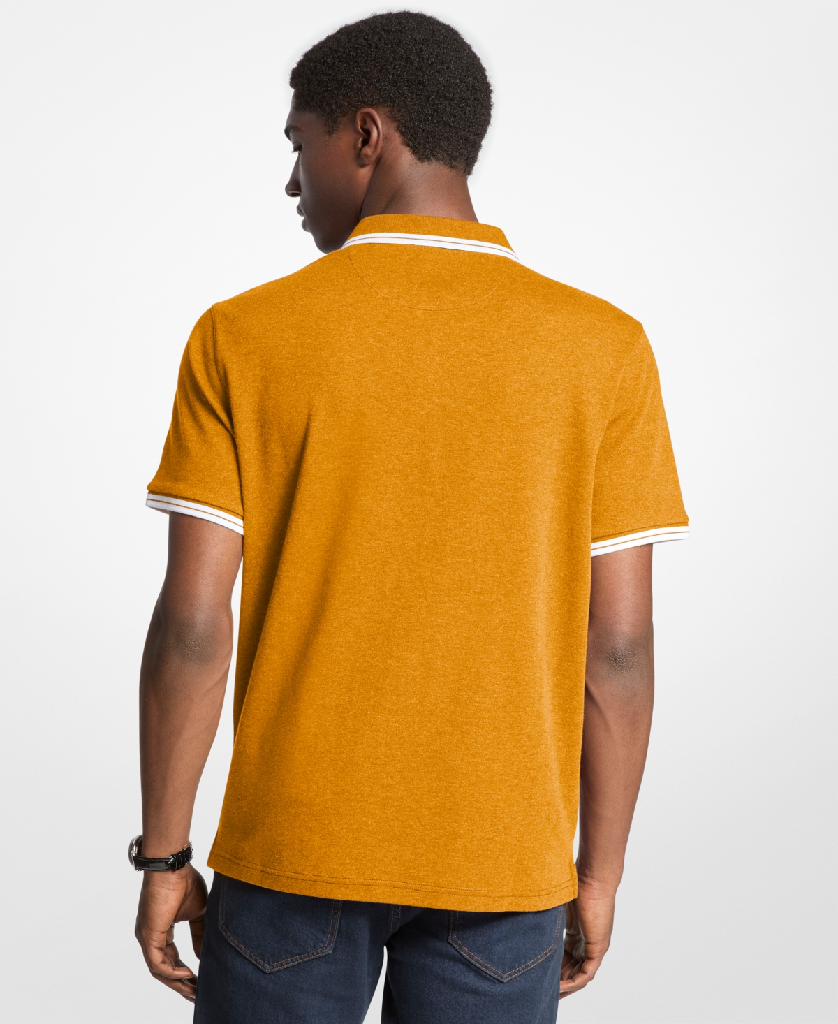 Michael Kors Men's Greenwich Polo Shirt In Yellow