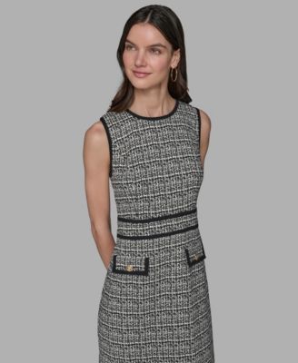 Women's Textured Jacquard A-Line Dress