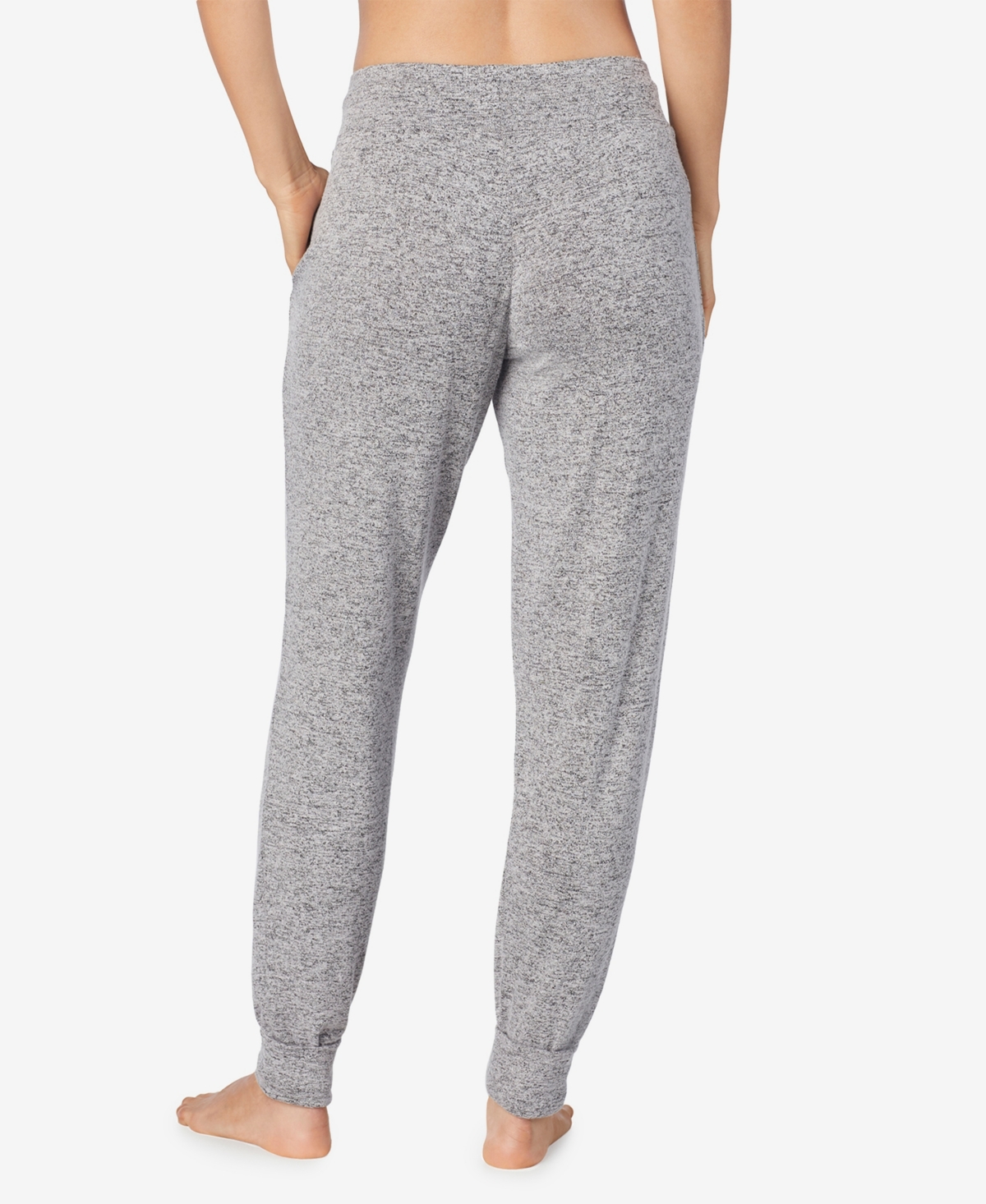 Cuddl Duds Petite Softknit Drawcord Joggers In Gray