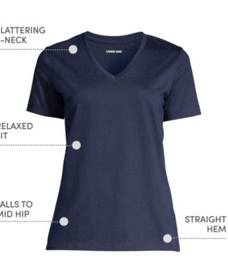 Women's Relaxed Supima Cotton V-Neck T-Shirt