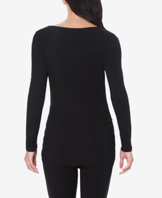 Maternity Ballet Neck Long Sleeve Top