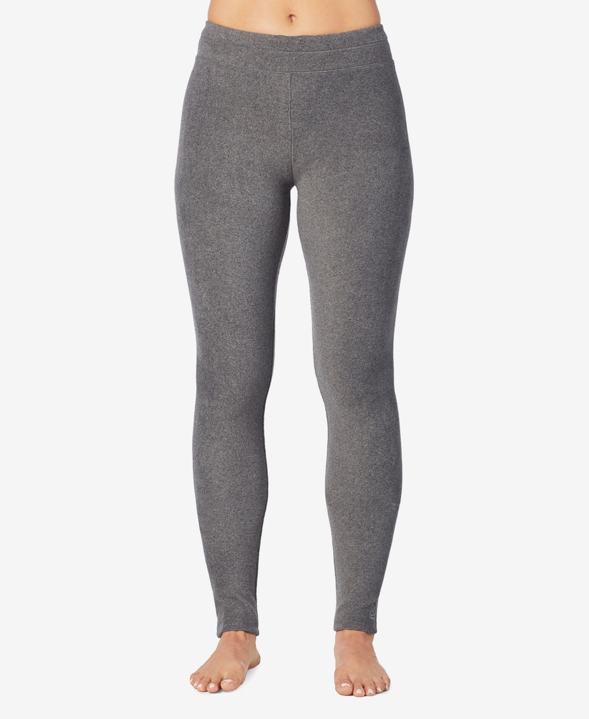 Cuddl Duds Petite Fleecewear Stretch Leggings In Gray