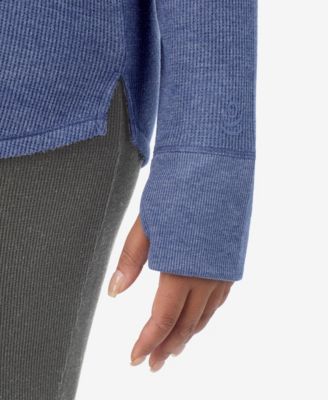 Plus Size Cozy Stretch Thermal Crew Neck Top