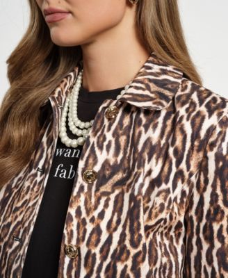 Women's Single Breasted Sateen Jacket