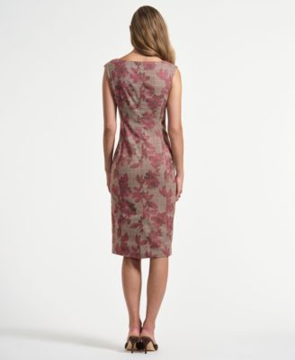 Women's Plaid Sheath Dress