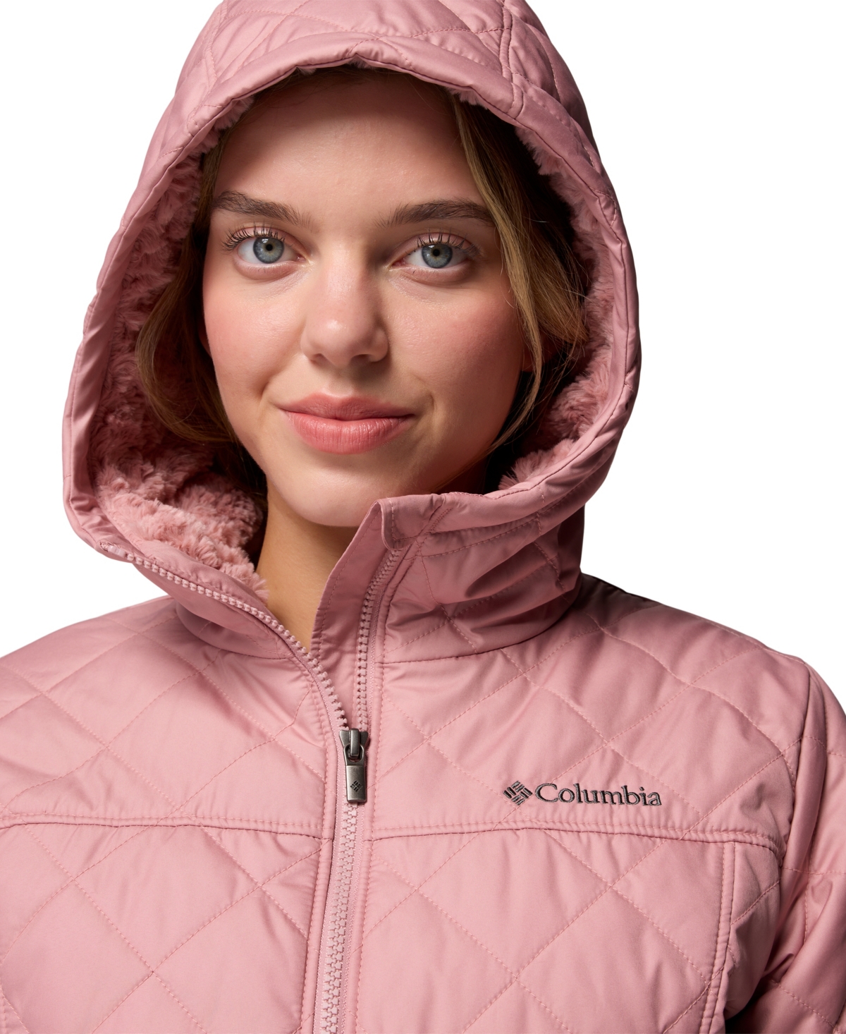 Columbia Women's Copper Crest Ii Quilted Hooded Jacket In Neutral